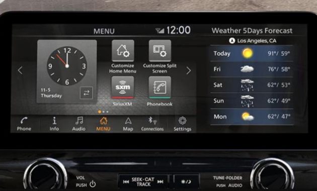 2024 Nissan Armada Infotainment System 2024 Nissan Armada Infotainment System