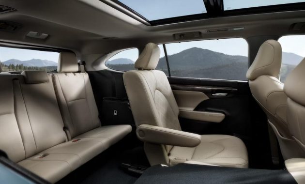 2024 Toyota Highlander Interior Dimension